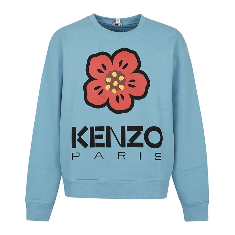 Stylowy Cyan Męski Sweter Kenzo