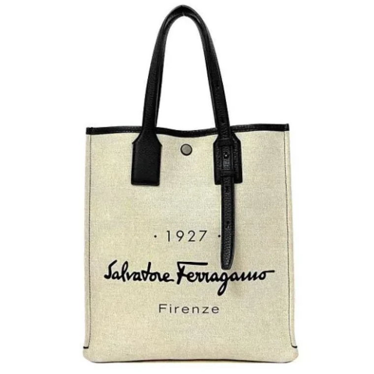 Pre-owned Cotton shoulder-bags Salvatore Ferragamo Pre-owned