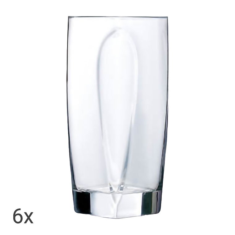Szklanki do napojów wysokie Luminarc Flame, 6 sztuk, 300 ml, transparentne