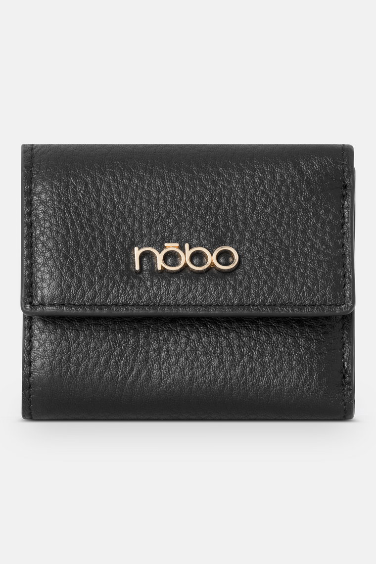 Mały portfel z klapką Nobo czarny