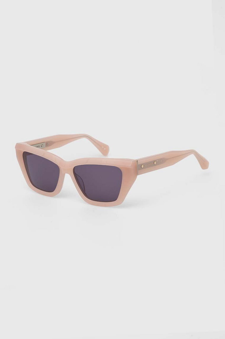 AllSaints okulary przeciwsłoneczne damskie kolor różowy ALS501127356