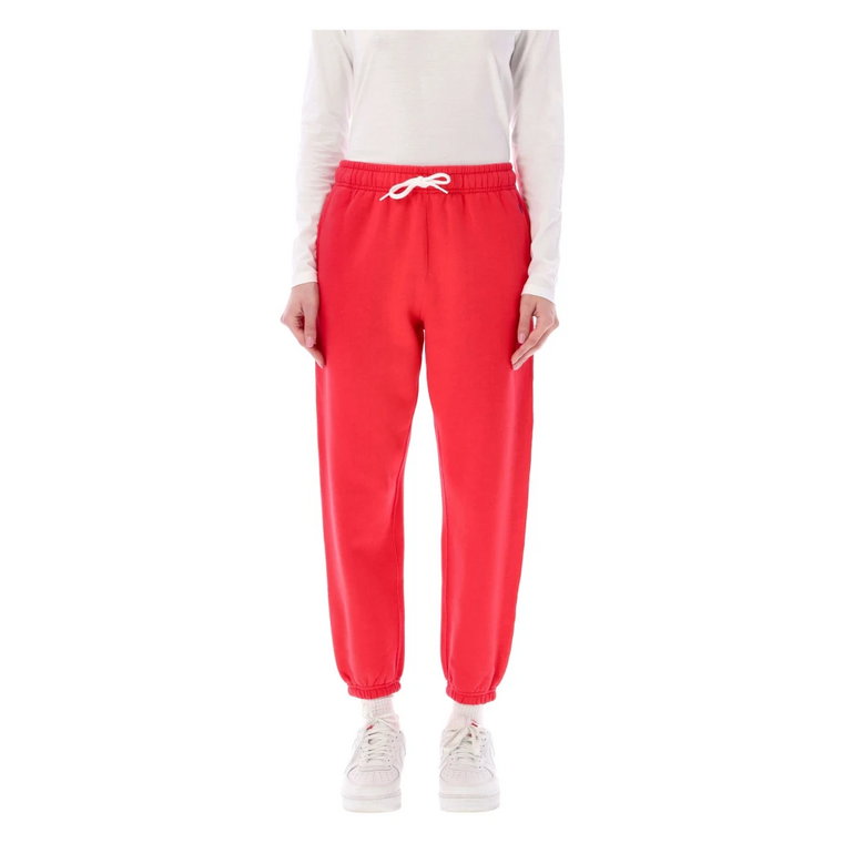 Klasyczne czerwone spodnie do biegania Ralph Lauren