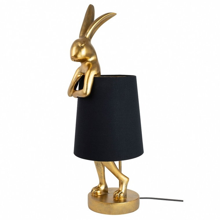 Kare lampa stołowa rabbit złota / czarna kod: 53470