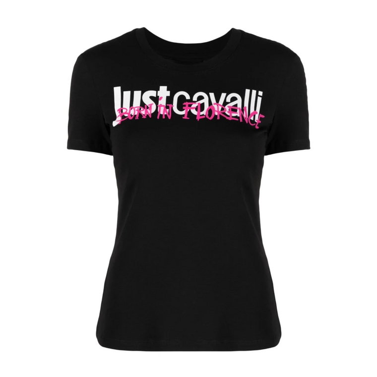 Czarne koszulki i pola - ***cv Just Cavalli