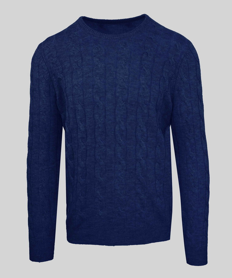 Swetry marki Malo model IUM023FCB22 kolor Niebieski. Odzież męska. Sezon: Cały rok