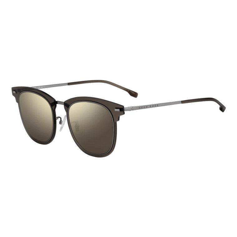 Ciemny Rutenium/Brązowe okulary przeciwsłoneczne Hugo Boss