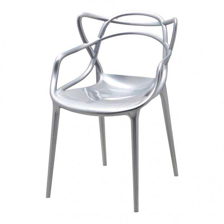Krzesło King Home Luxo srebrne  kod: 173-APP1.SILVER