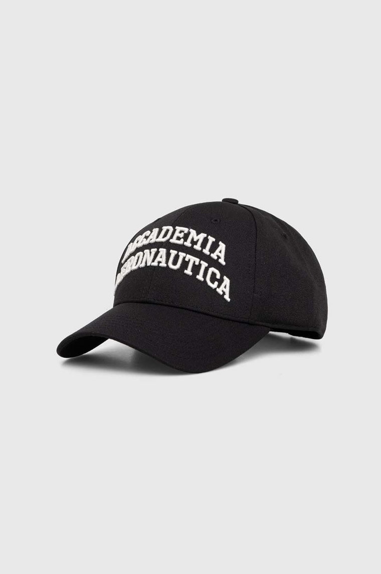 Aeronautica Militare czapka z daszkiem kolor czarny z aplikacją