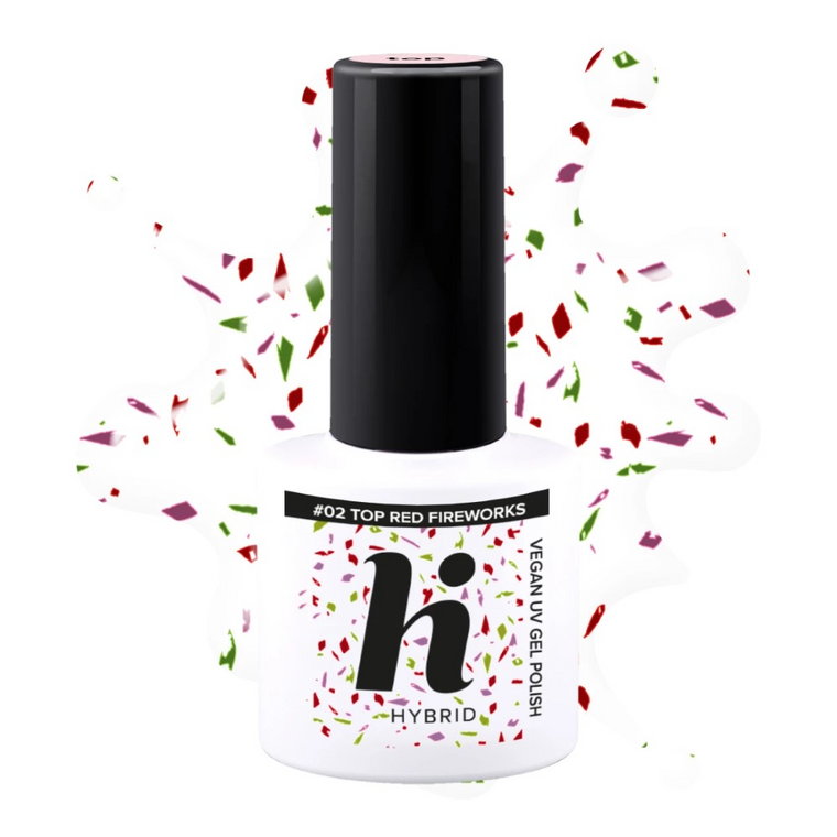 Hi Hybrid Top No Wipe Red Fireworks 5ml