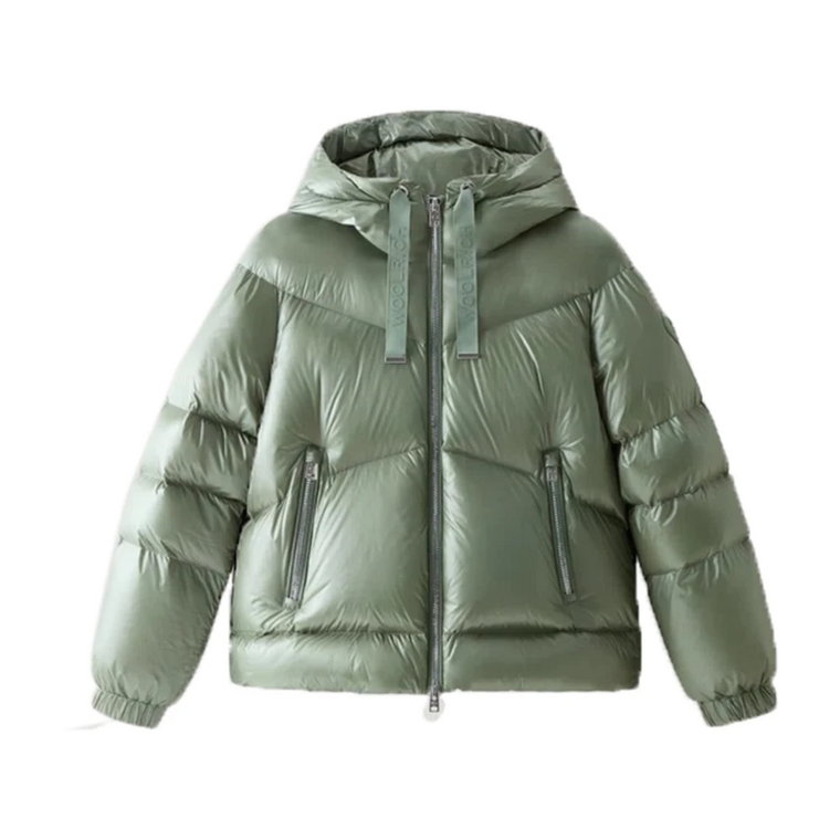 Zielona Kurtka Puchowa Woolrich