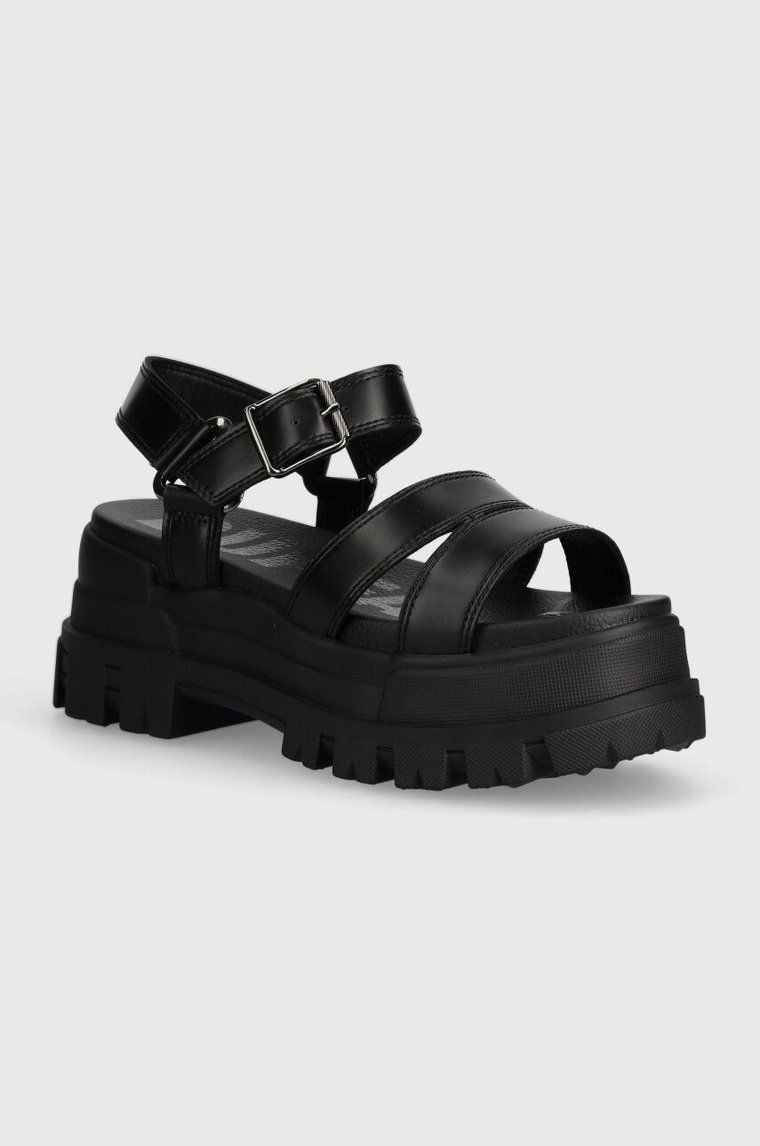 Buffalo sandały Aspha Ts Sandal damskie kolor czarny na platformie 1602188.BLK