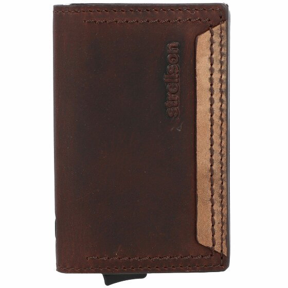 Strellson Camden c-one Credit Card Case RFID Leather 7 cm darkbrown