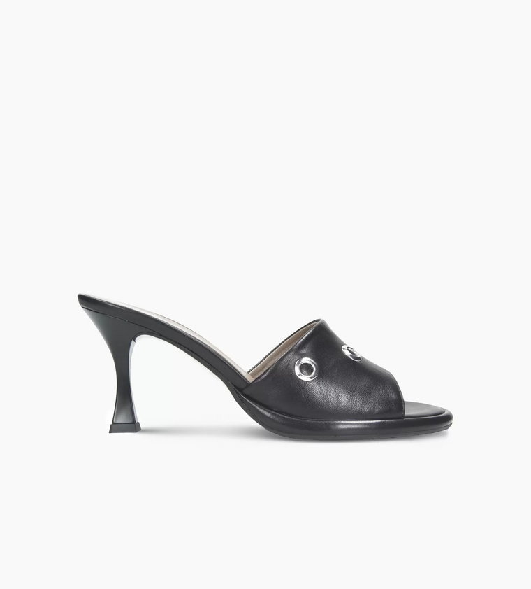 Czarne sandały damskie : Rozmiar - 36