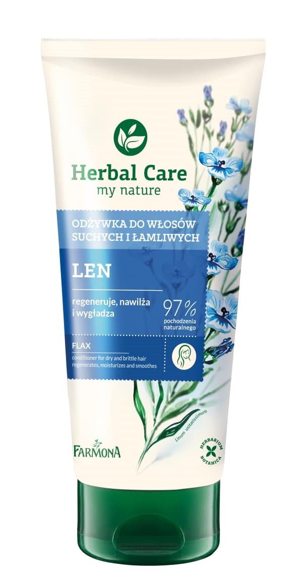 Herbal Care Len Odżywka do włosów suchych i łamliwych 200 ml