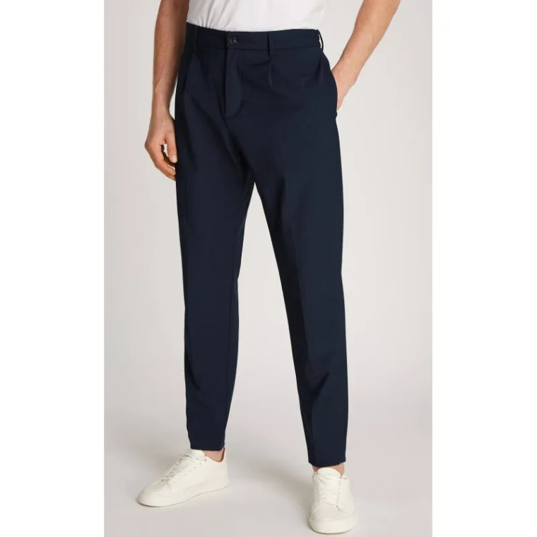 Tommy Hilfiger Wełniane spodnie chino HARLEM | Regular Fit