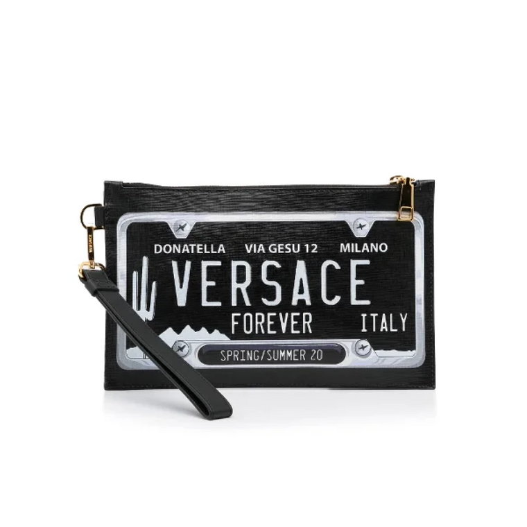 Pre-owned Leather clutches Versace Pre-owned