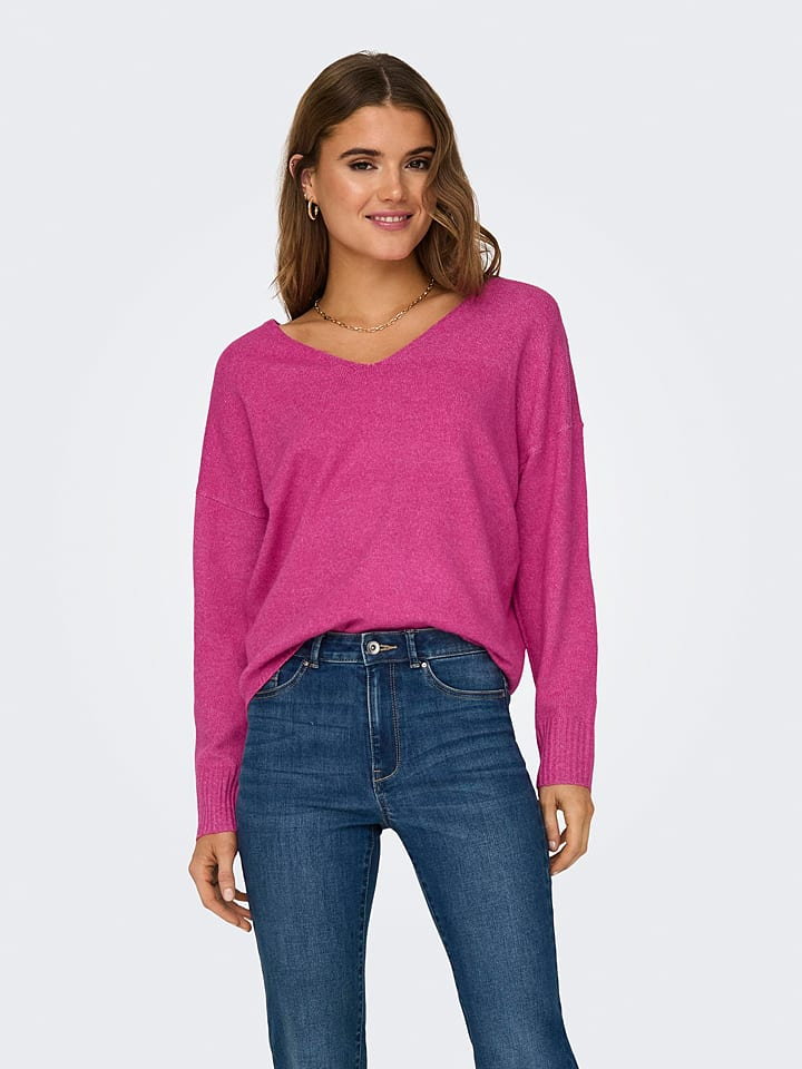 ONLY Sweter w kolorze różowym