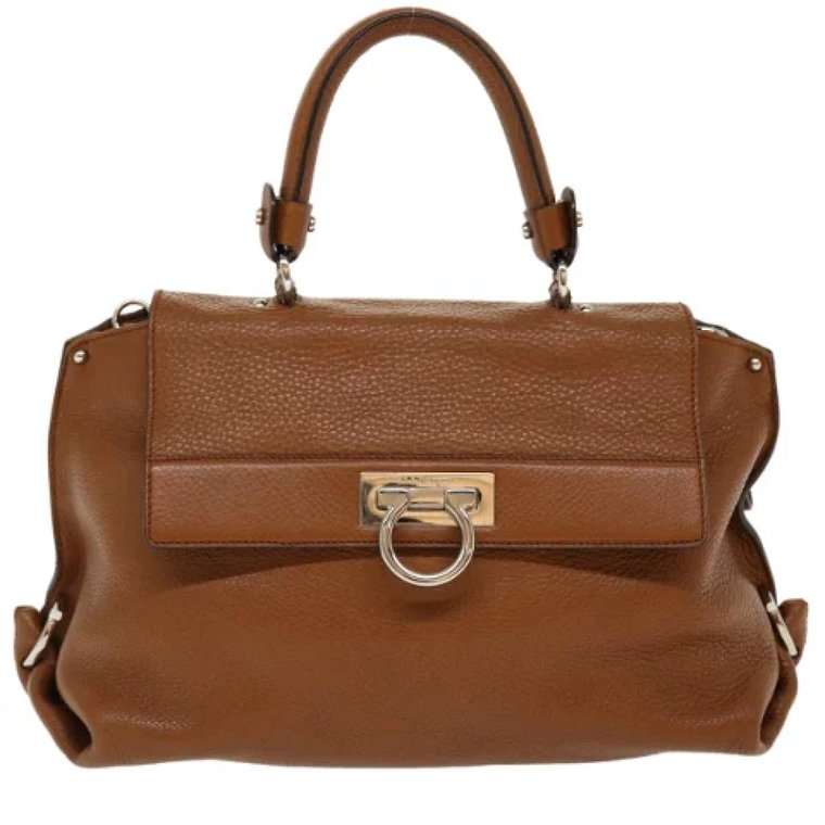 Pre-owned Leather handbags Salvatore Ferragamo Pre-owned