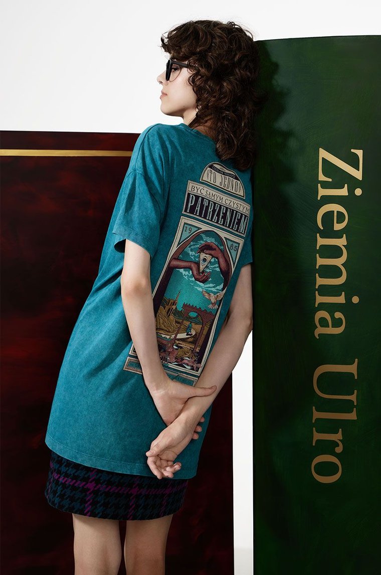 Medicine t-shirt bawełniany damski kolor zielony