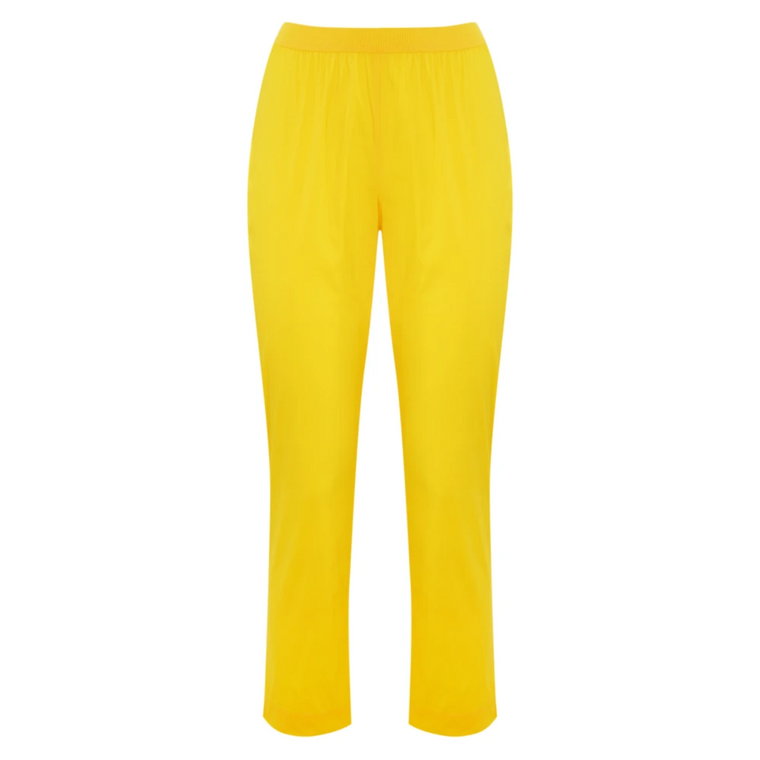 Żółte legginsy z bawełny stretch slim fit Liviana Conti