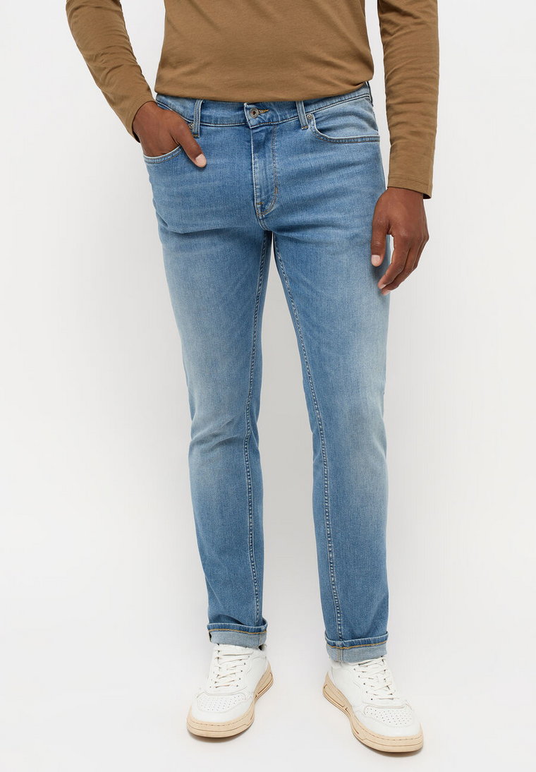 MUSTANG Frisco Skinny MĘSKIE SPODNIE JEANSOWE JEANSY DŻINS Denim Blue 1014585 5000 433