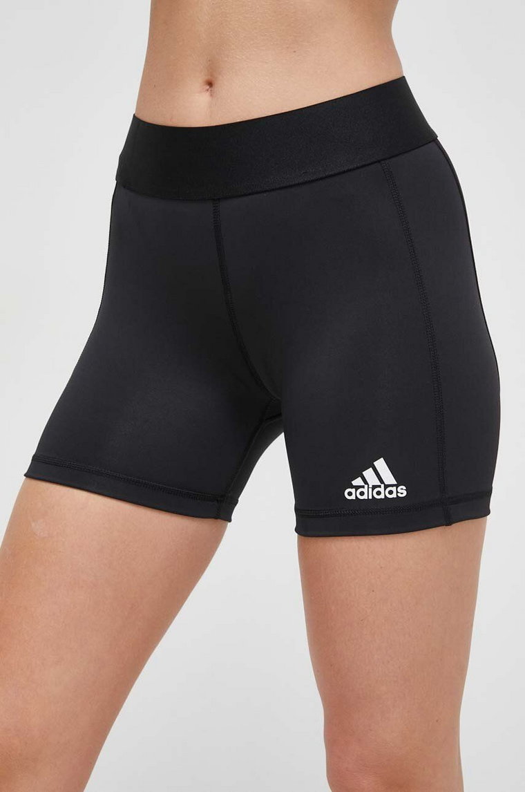 adidas Performance szorty treningowe Techfit kolor czarny gładkie medium waist FK0993