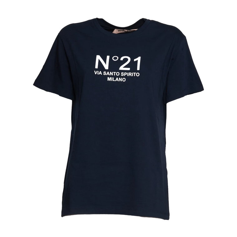 Niebieskie T-shirty i Pola dla kobiet N21