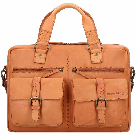 Greenland Nature Nature Briefcase Leather 42 cm braun