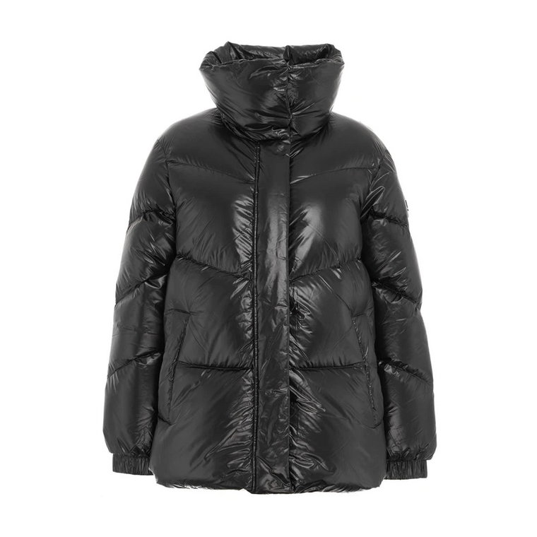 Czarna kurtka puchowa Aw23 dla kobiet Woolrich