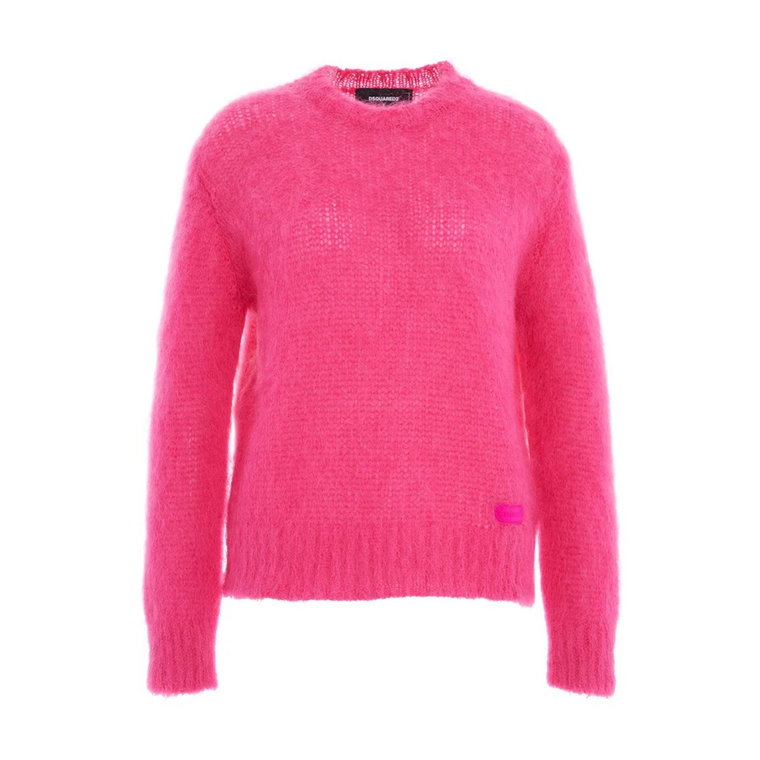 Wygodny Różowy Sweter Aw23 Dsquared2
