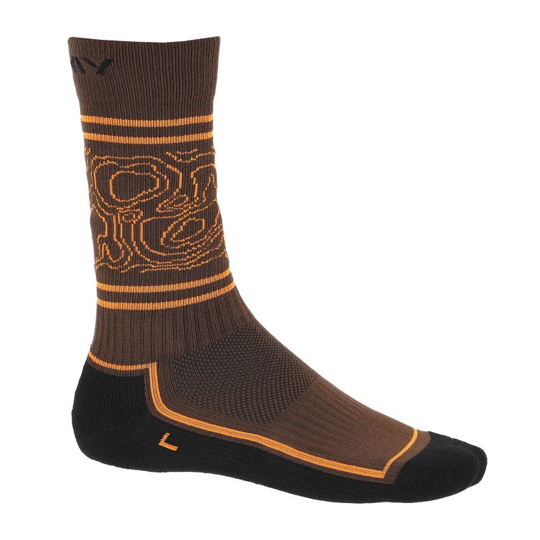 Męskie skarpety trekkingowe Viking Boosocks Heavy Man brown/orange - 45-47