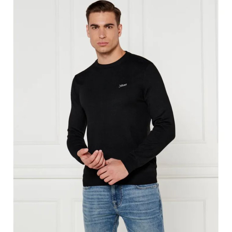 GUESS Sweter DANIEL | Regular Fit | z dodatkiem jedwabiu