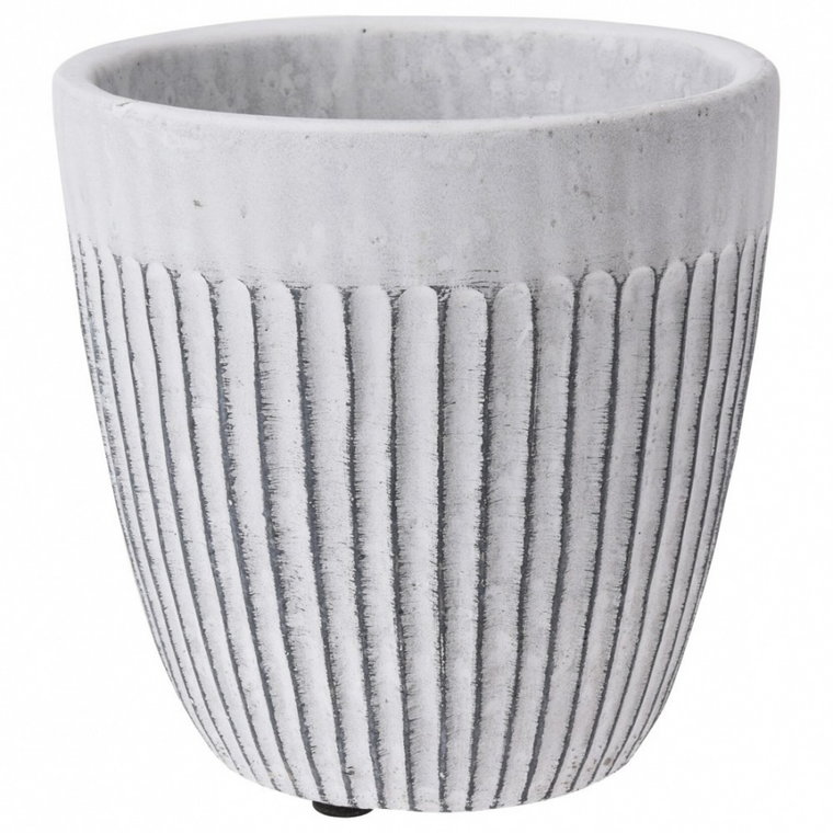 Doniczka ceramiczna biała 14 cm kod: O-569912