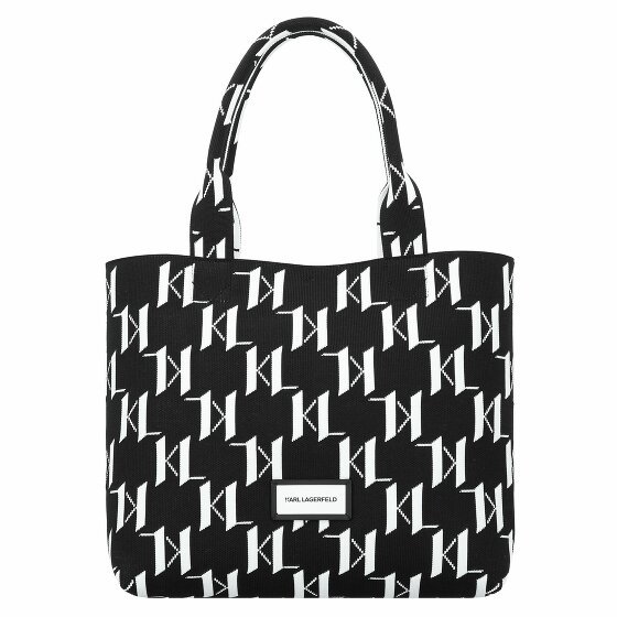 Karl Lagerfeld Monogram Shopper Bag 35 cm black-white