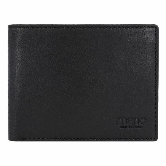 mano Don Simon Leather Wallet 12,5 cm schwarz