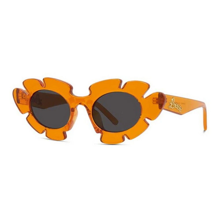 Pomarańczowe Okulary Kocie Oczy Loewe