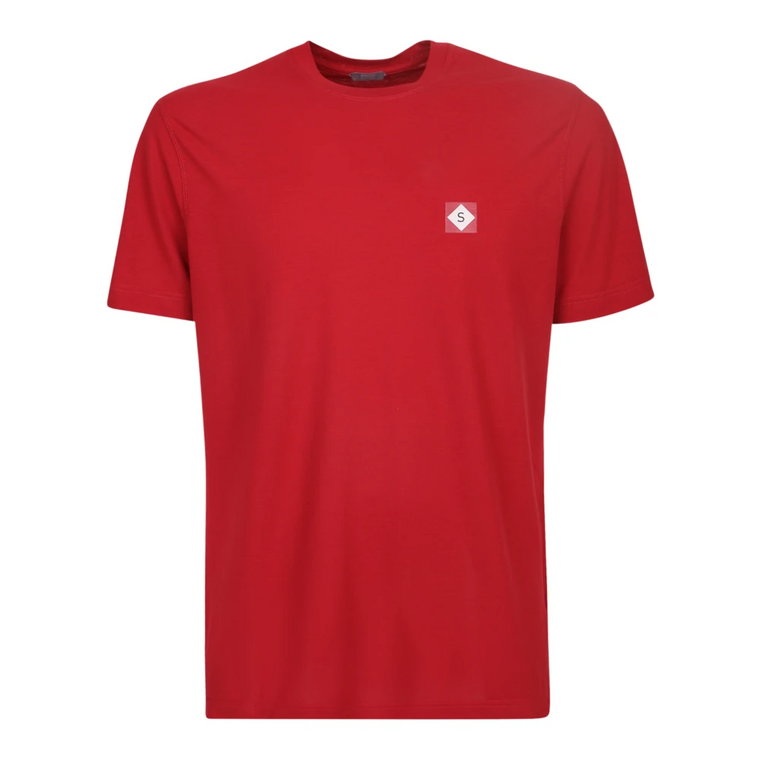 Klasyczny Czerwony T-shirt Zanone