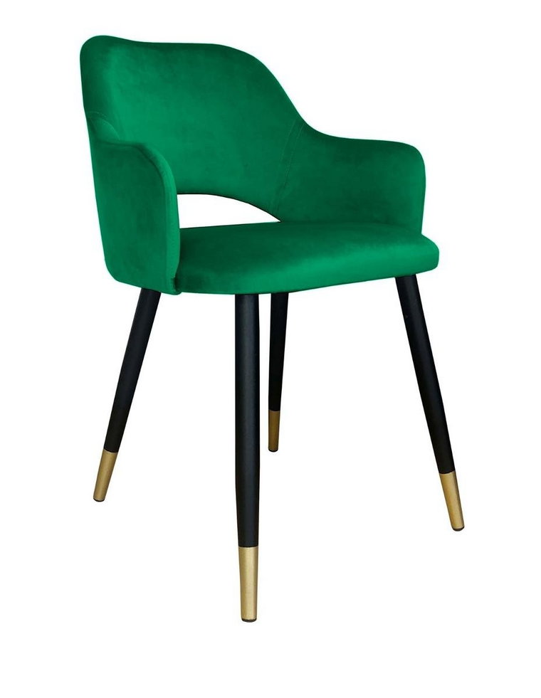 Krzesło ATOS Milano MG25, zielono-czarne, 76x42x57 cm