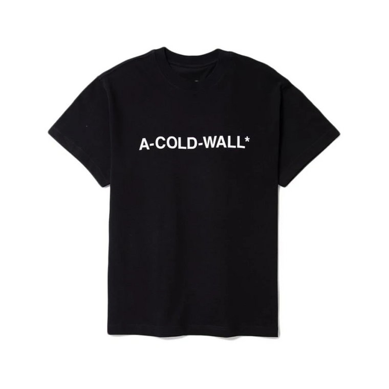 Podstawowy T-shirt z logo Czarny A-Cold-Wall