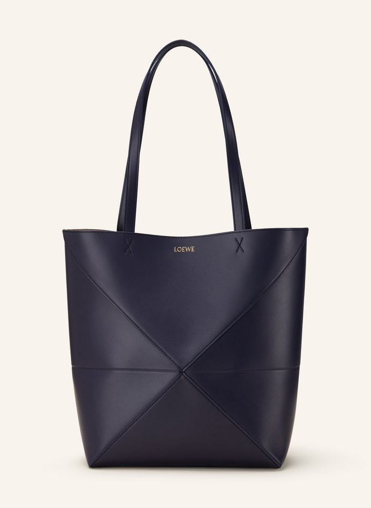 Loewe Torba Shopper Puzzle Fold blau