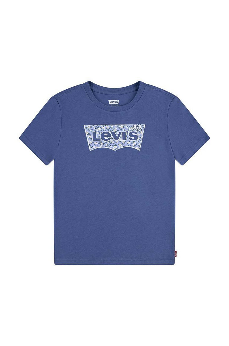 Levi's t-shirt dziecięcy kolor niebieski