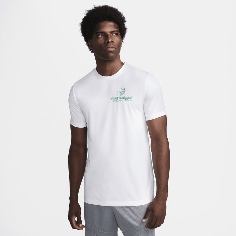 Męski T-shirt do koszykówki Nike Dri-FIT - Szary