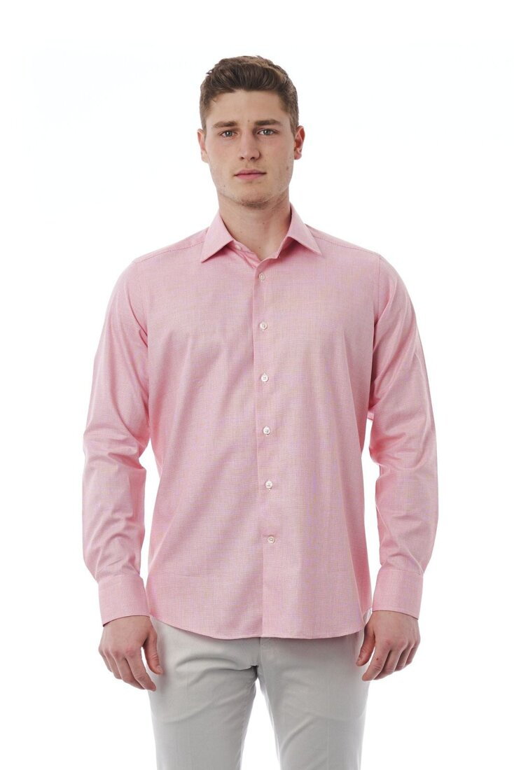 Koszula marki Bagutta model 050_AL 55978 kolor Różowy. Odzież męska. Sezon: