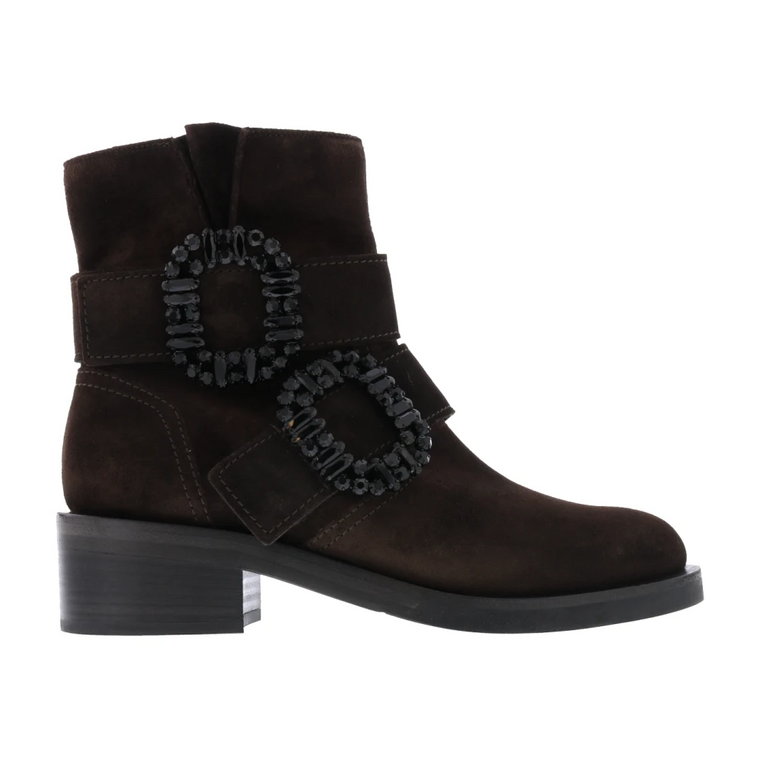 Modne Ankle Boots z Materiału Sweden Kennel & Schmenger