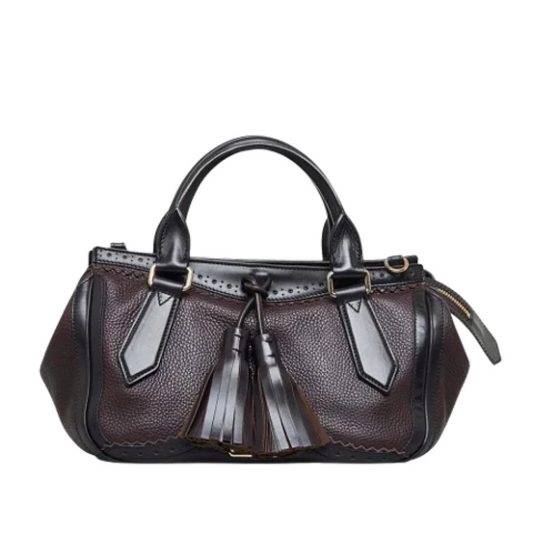 Pre-owned Leather handbags Burberry Vintage