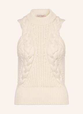 Alexander Mcqueen Top Z Dzianiny weiss