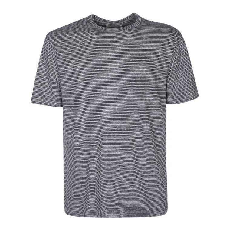 Beżowy T-shirt w Paski Officine Générale