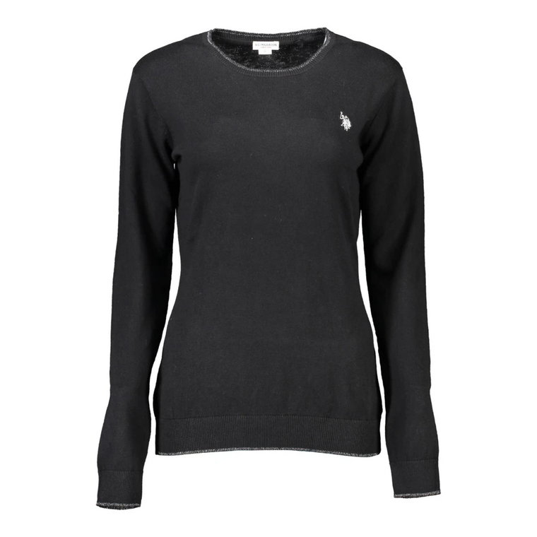 Czarny sweter z długim rękawem dla kobiet U.s. Polo Assn.