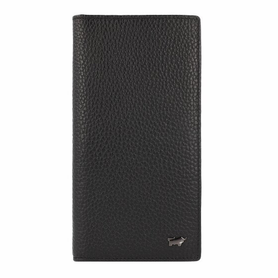 Braun Büffel Theo Portfel Ochrona RFID Skórzany 9.5 cm schwarz