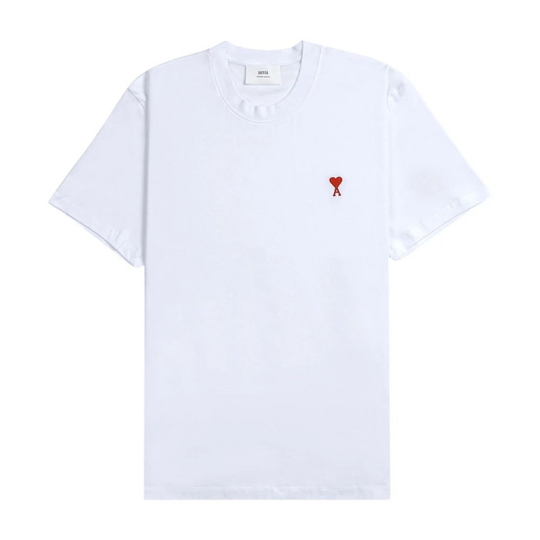 Biała koszula z logo Ami de Coeur Ami Paris